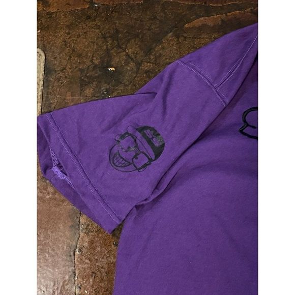 Secret Scientist Embroidered T-Shirt (Purple / Black) (XL) - Picture 2 of 3